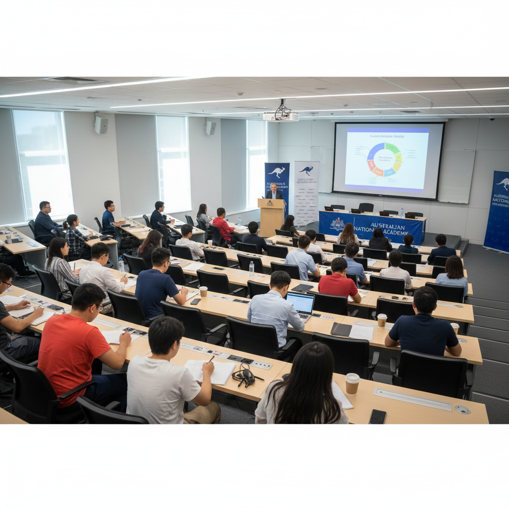 International students studying in Australia at a university campus