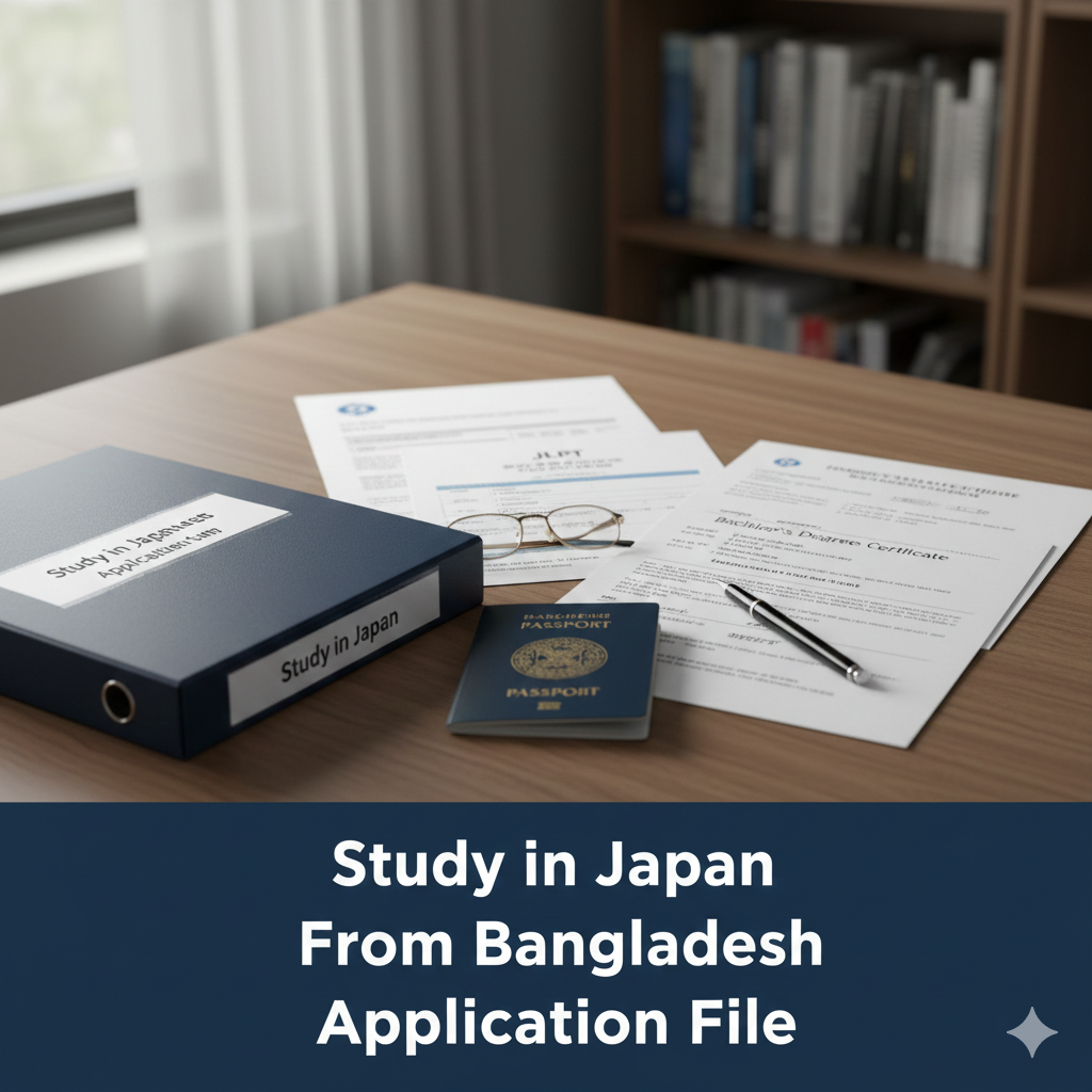Study in Japan From Bangladesh Application File