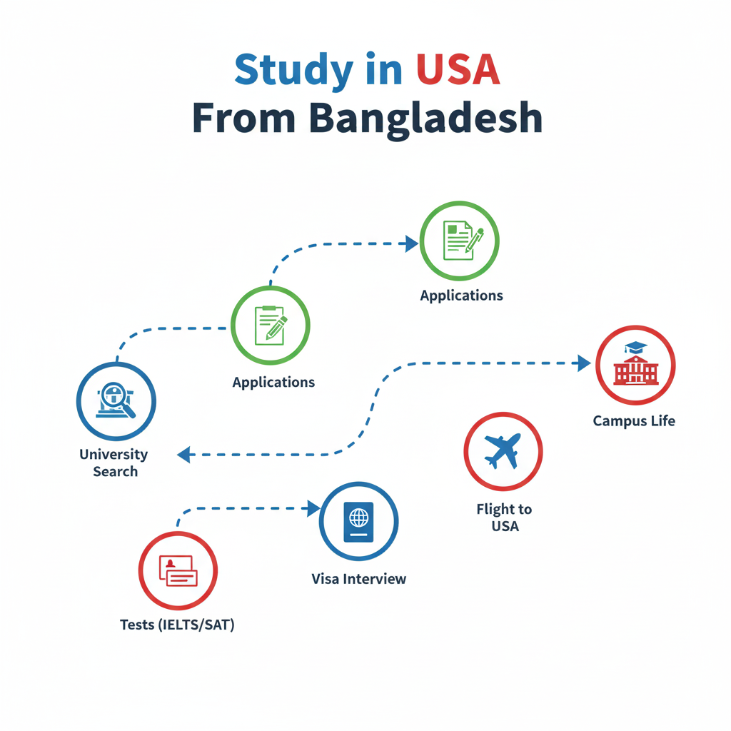 Study in USA From Bangladesh